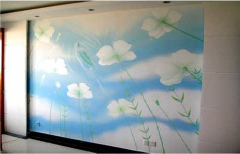 岚皋画墙绘怎么画好白云的蓬松感？