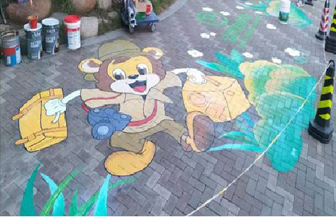 岚皋夏季画地面彩绘会遇到的问题