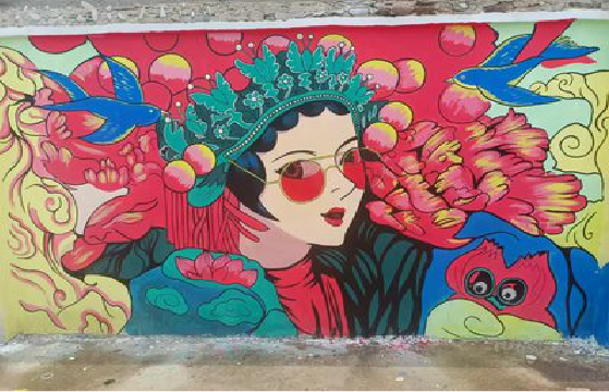 岚皋墙体彩绘-网红墙