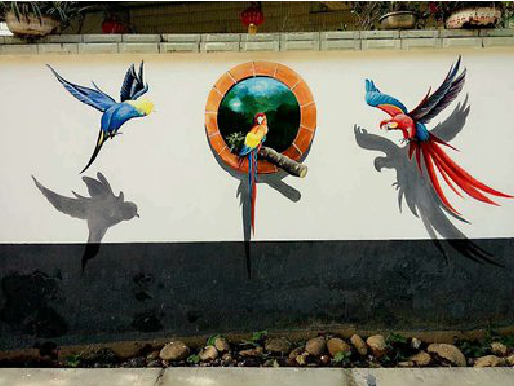 岚皋视觉错位-3D墙绘设计