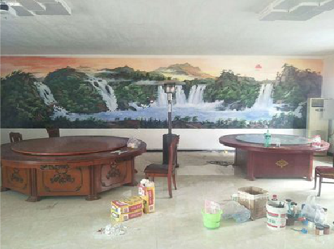 岚皋墙绘-写实风景