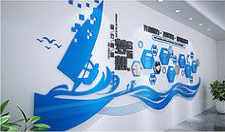 岚皋海浪主题文化墙如何设计？