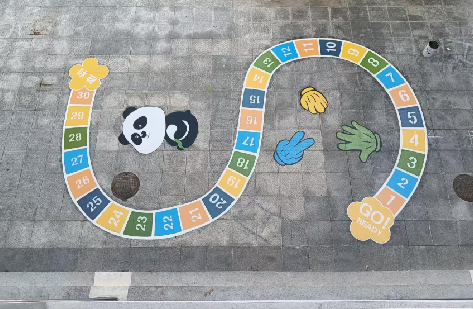 岚皋地面游戏彩绘