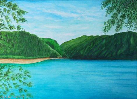 岚皋在墙绘中，如何绘画绿水青山？