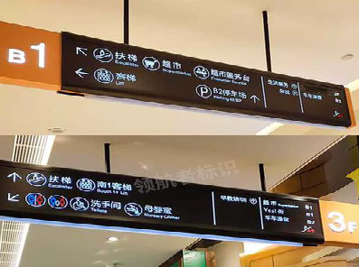 岚皋如何通过商场标识牌引导客流分布？